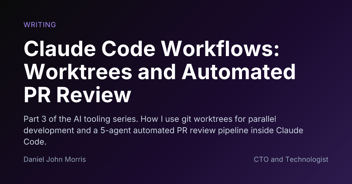 Claude Code Workflows: Worktrees and Automated PR Review - Writing ...